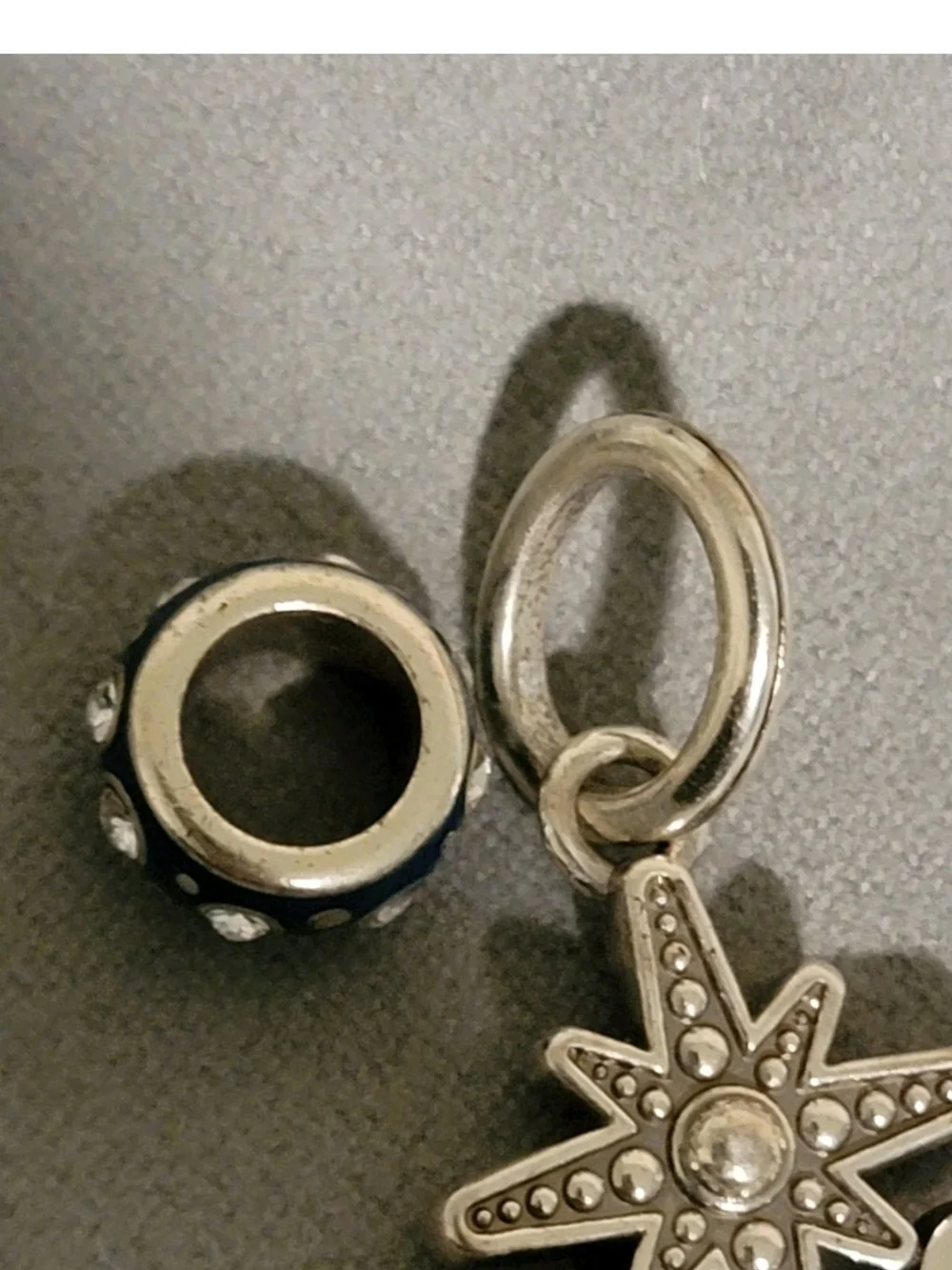 Brighton Blue Star 'SHINE' Charm and Blue Bead